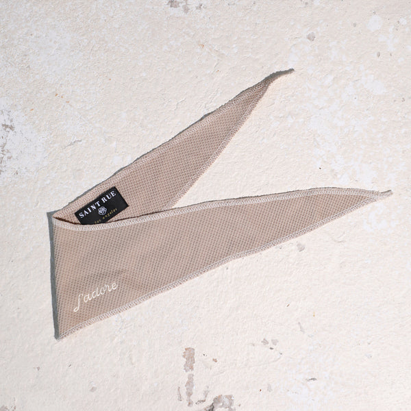 J'adore Waffle Cotton Dog Bandana