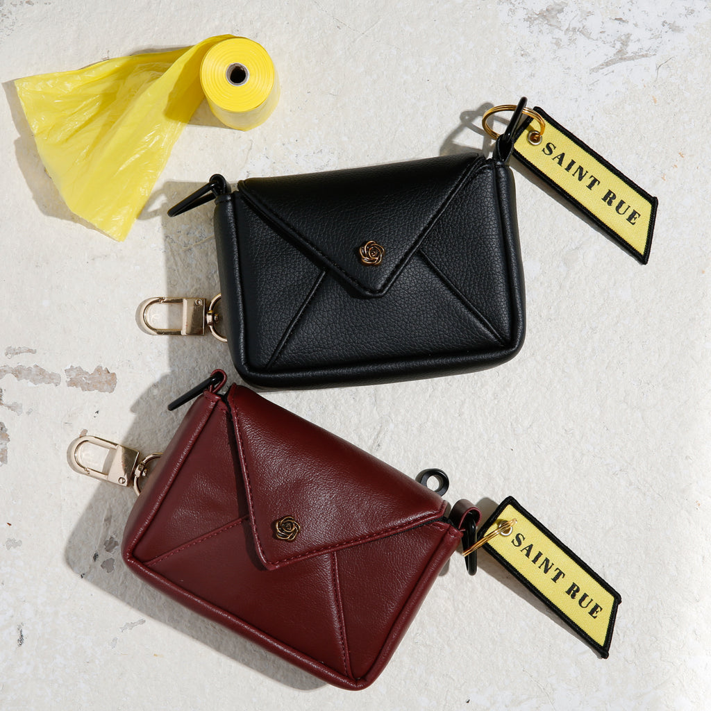 chic poo bag holders faux leather